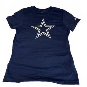 New Nike NFL The Nike Tee Dallas Cowboys Woman’s Small Navy Blue T-Shirt Tee
